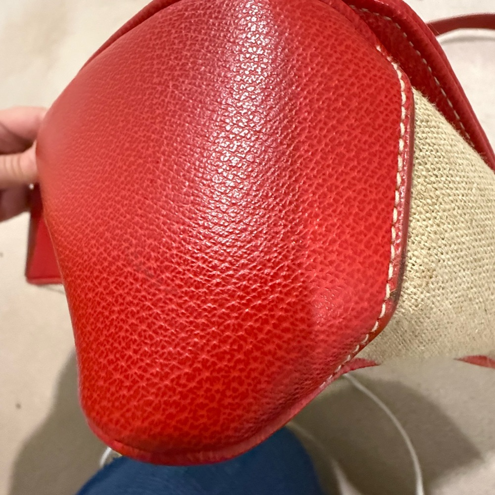 Anne Klein Red and Tan Crossbody Bag - Picture 6 of 9